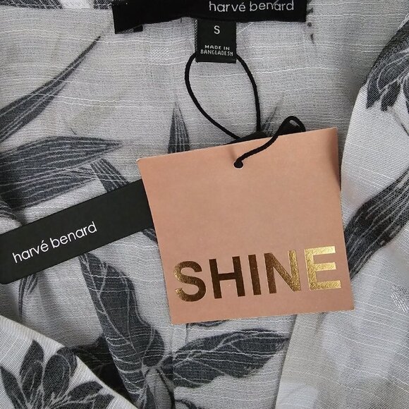 Harve Benard V Neck Floral Smock Waist Top - Picture 4 of 6